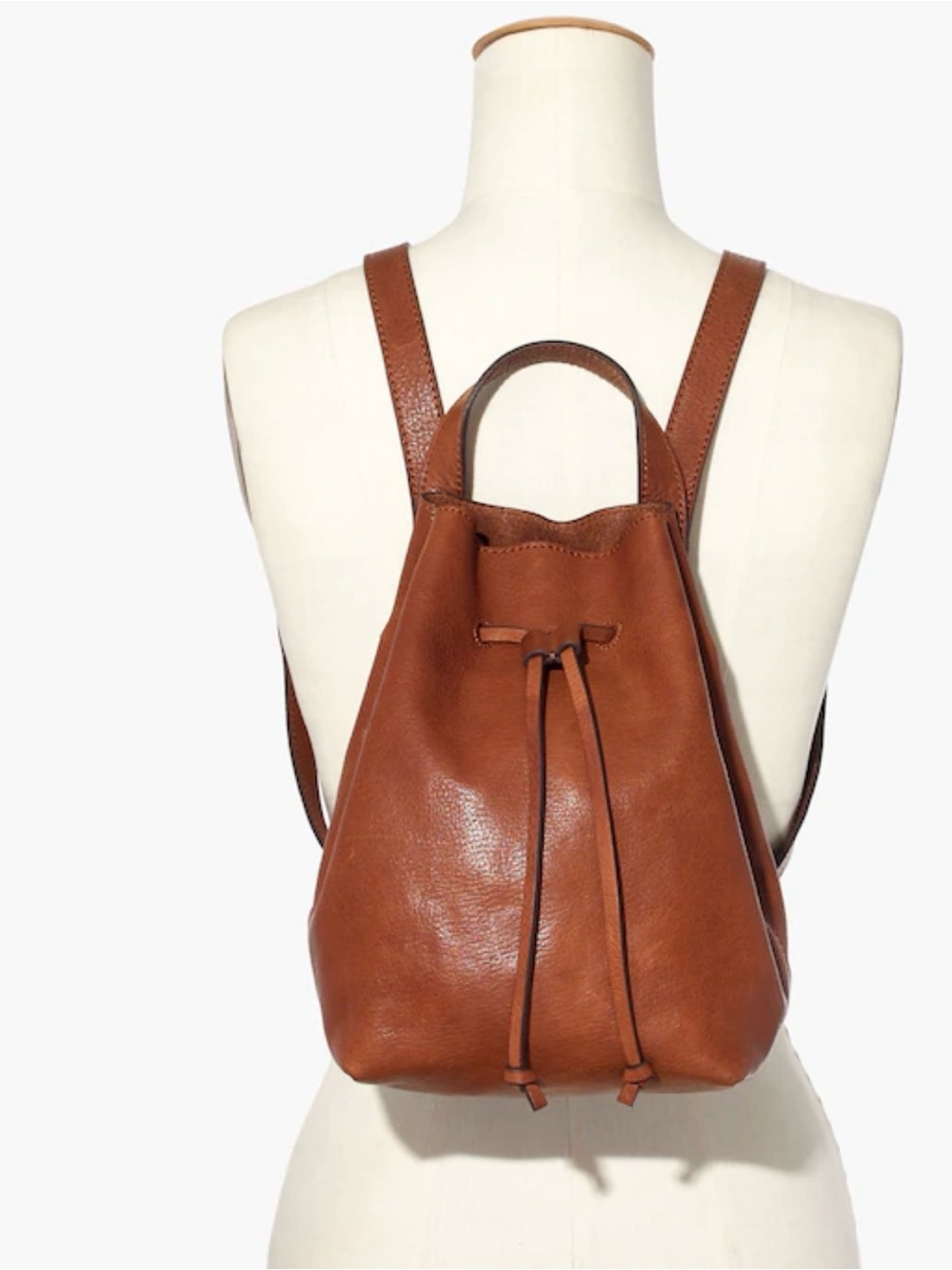 Madewell Leather The Somerset Mini Backpack in English Saddle
